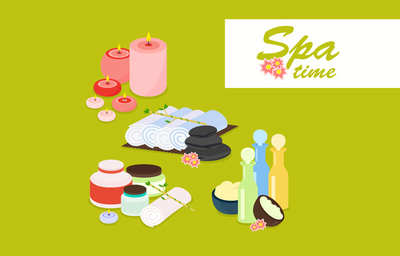 SPA創(chuàng)意水療元素素材設(shè)計(jì)